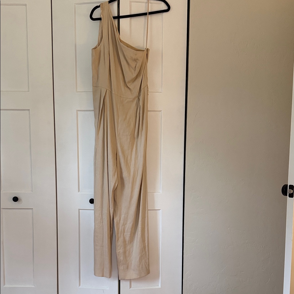 Antonio Melani One-Shoulder Linen Blend Romper